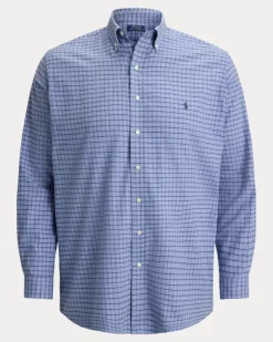 Große Größen - Sportshirt aus Twill Blue