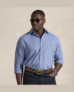 Große Größen - Sportshirt aus Twill Blue