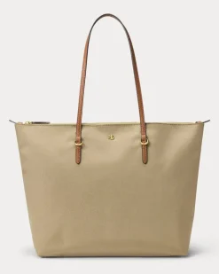 Große Nylon-Tragetasche Keaton Natural