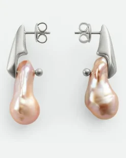 Große Pearl Ohrringe-Rose - Damen
