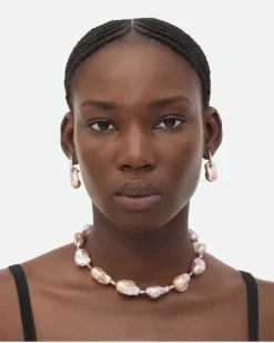 Große Pearl Ohrringe-Rose - Damen