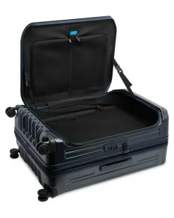 Großer erweiterbarer Rollkoffer - Blau