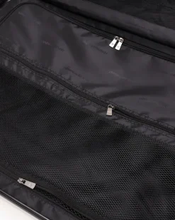 Großer Trolley aus ABS mit Maxi-Adler in Relief-Optik Grau