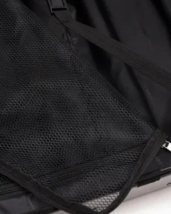 Großer Trolley aus ABS mit Maxi-Adler in Relief-Optik Grau