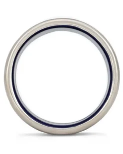 Große Serviettenringe aus Porzellan (2er-Set) - Blau