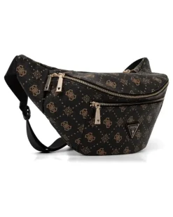 Gürtel mit Monogramm-Print - Schwarz