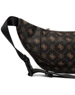 Gürtel mit Monogramm-Print - Schwarz