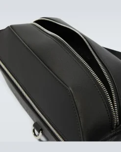 Gürteltasche aus Leder Schwarz