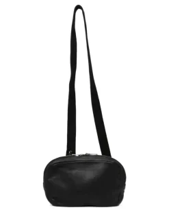 Gürteltasche aus Leder - Schwarz