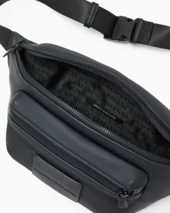 Gürteltasche aus Polyamid mit einem verstellbaren Riemen Schwarz