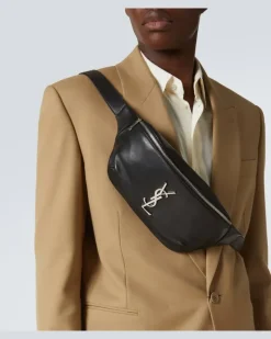Gürteltasche Cassandre aus Leder Schwarz