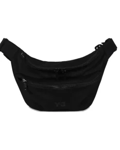 Gürteltasche mit doppeltem Reißverschluss - Schwarz