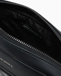 Gürteltasche mit Fronttasche und verstellbarem Riemen Schwarz