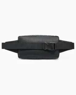 Gürteltasche mit geprägtem Muster und verstellbarem Riemen Schwarz