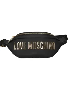 Gürteltasche mit Logo-Applikation - Schwarz