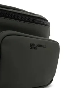 Gürteltasche mit Logo-Prägung - Grün