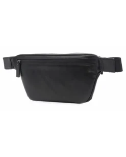 Gürteltasche mit Logo-Prägung - Schwarz