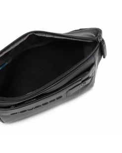Gürteltasche mit Logo-Prägung - Schwarz