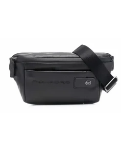 Gürteltasche mit Logo-Prägung - Schwarz