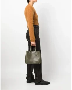 Gürteltasche mit Logo-Print - Grün