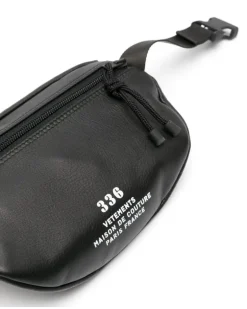 Gürteltasche mit Logo-Print - Schwarz