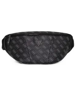Gürteltasche mit Logo-Print - Schwarz