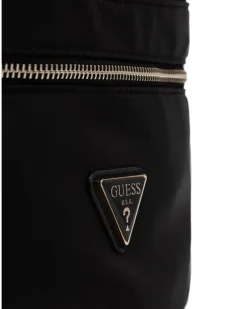 Gürteltasche mit Logo-Schild - Schwarz