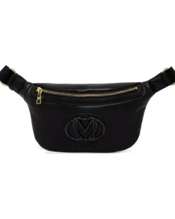 Gürteltasche mit Logo-Schild - Schwarz