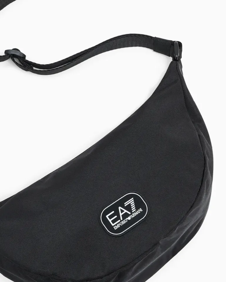 Gürteltasche mit Logo und verstellbarem Schultergurt Schwarz