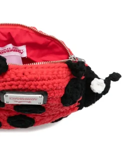 Gürteltasche mit Marienkäfer-Applikation - Rot