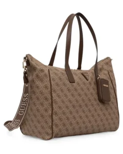 Gürteltasche mit Monogramm-Print - Nude