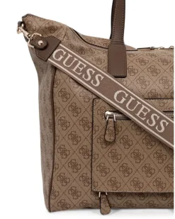 Gürteltasche mit Monogramm-Print - Nude