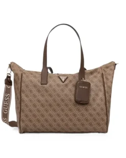 Gürteltasche mit Monogramm-Print - Nude