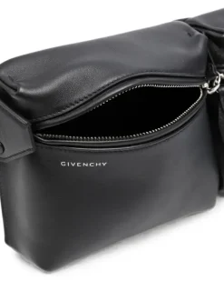 Gürteltasche mit Nieten - Schwarz