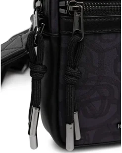 Gürteltasche mit Print-Detail - Grau