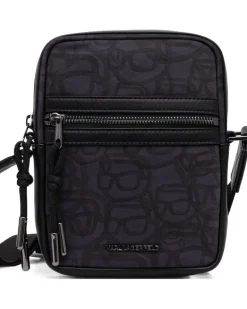 Gürteltasche mit Print-Detail - Grau