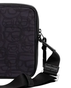 Gürteltasche mit Print-Detail - Grau