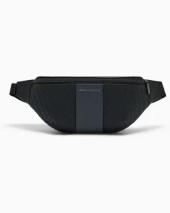 Gürteltasche mit Reißverschluss und verstellbarem Riemen Schwarz