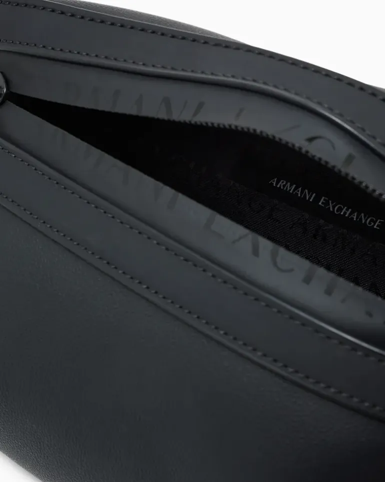 Gürteltasche mit Reißverschluss und verstellbarem Riemen Schwarz