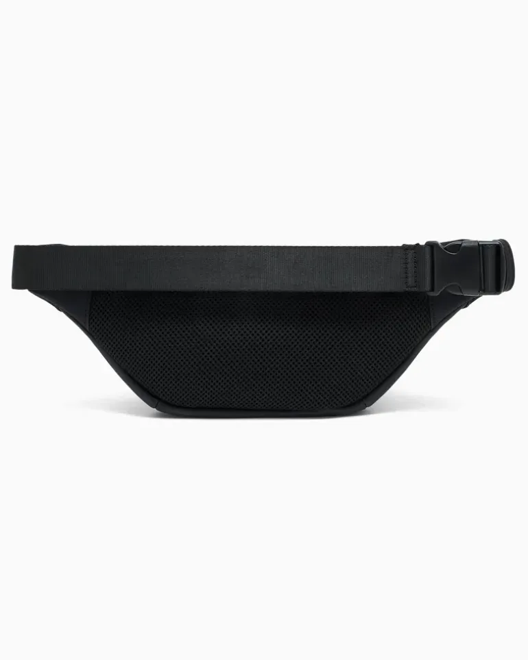 Gürteltasche mit Reißverschluss und verstellbarem Riemen Schwarz