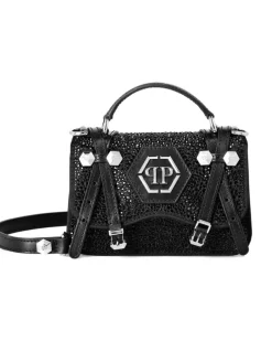 Gürteltasche mit Strass - Schwarz