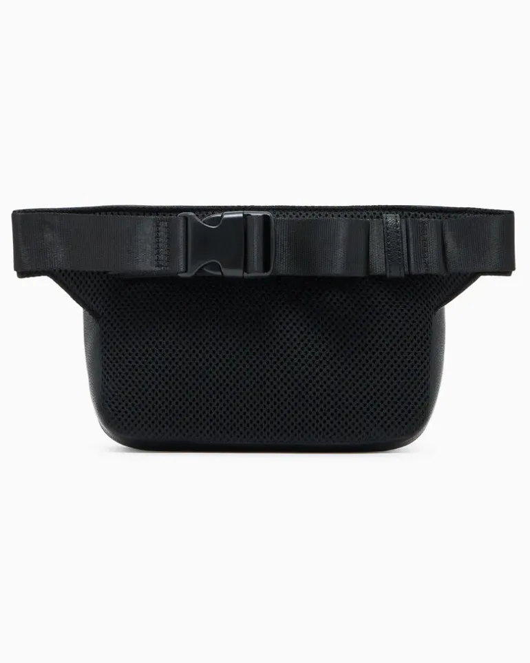Gürteltasche mit verstellbarem Riemen und Reißverschluss Schwarz