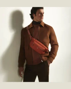Gürteltasche Montblanc Panorama - Bauxite - Stoff und Leder - MB222903 - Gürteltaschen