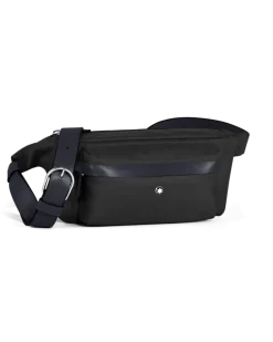 Gürteltasche Montblanc Panorama - Schwarz - Stoff und Leder - MB222899 - Gürteltaschen