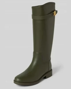Gummistiefel mit Dornschließe Oliv