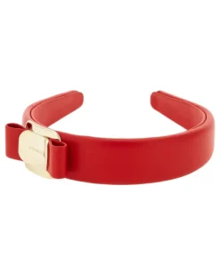 Haarreif mit Vara-Schleife - Rot