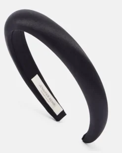 Haarreif Tori aus Satin Schwarz