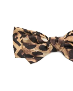 Haarschmuck mit Leoparden-Print - Braun