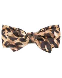 Haarschmuck mit Leoparden-Print - Braun