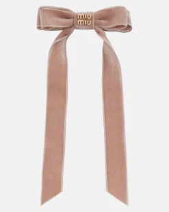 Haarspange aus Samt Rosa